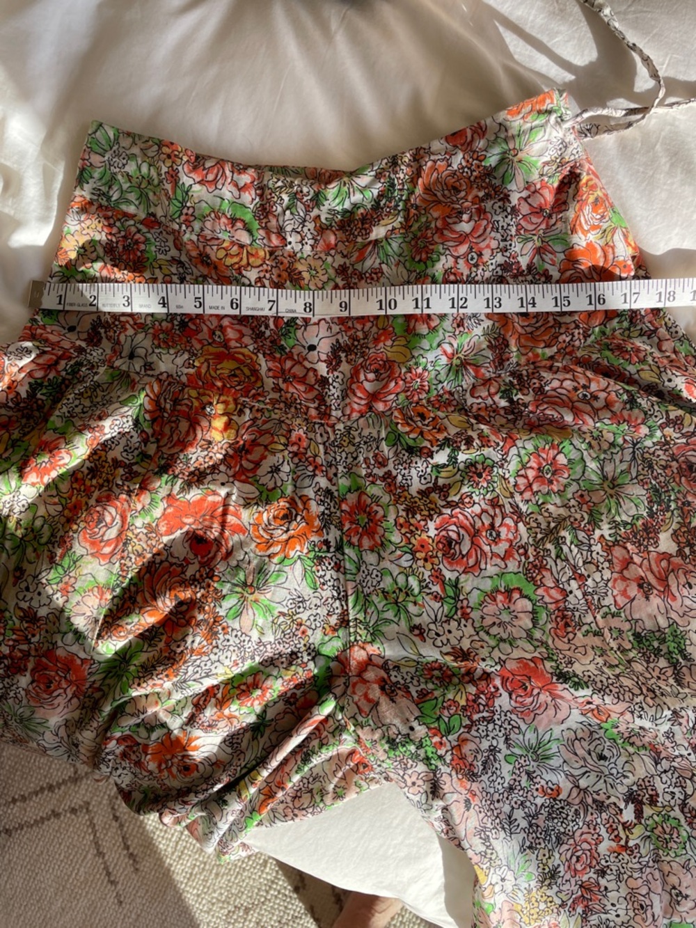 FREE PEOPLE Super Wide Leg floral cotton high waist pants - Picture 7 of 7